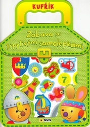Green briefcase - Fun with glitter stickers
