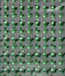 Celofán zelený puntík 100x130cm