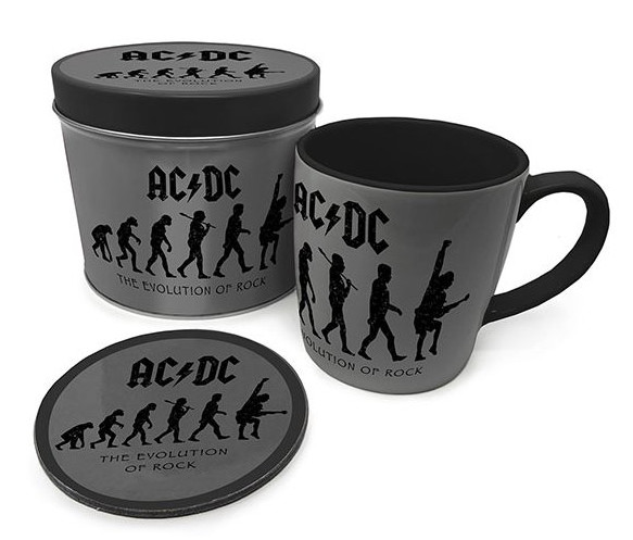 Dárkový set keramický hrnek a podtácek - AC/DC