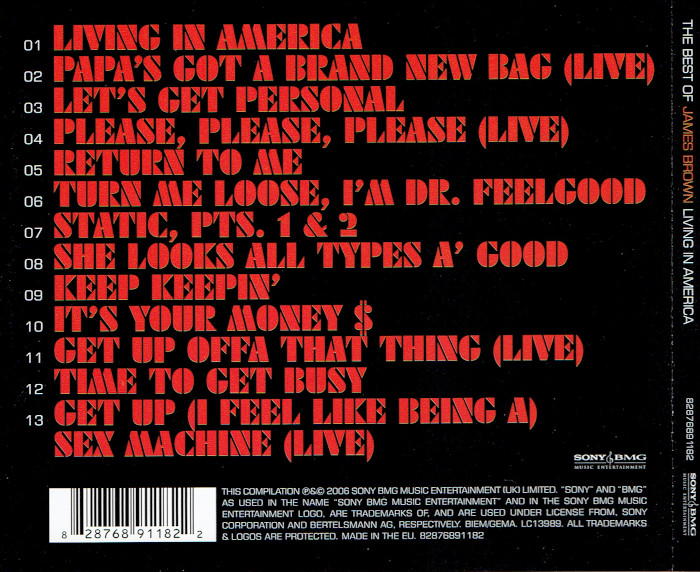 CD James Brown - Living In America (The Best Of James Brown