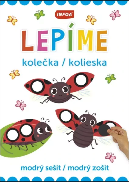 Lepíme kolečka / kolieska - modrý sešit / modrý zošit