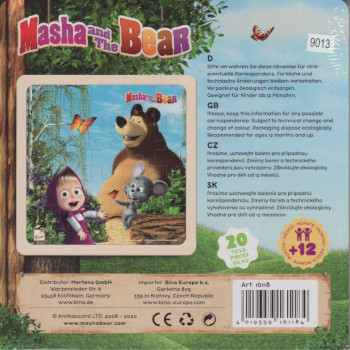 Máša a Medvěd: Puzzle 20 dílků