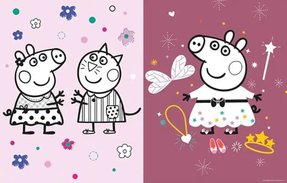 Peppa Pig - Omalovánky s tetováním