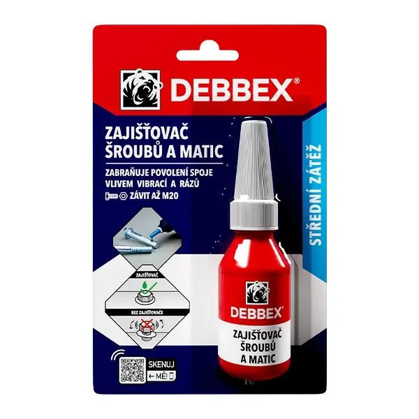 Zajišťovač šroubů a matic 10ml