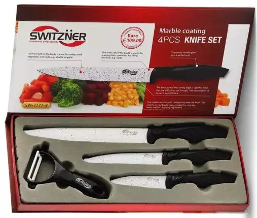 Získejte sadu kuchyňských nožů Switzner ZDARMA!