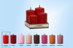 Advent candle 5cm red