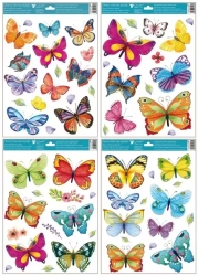 Window film colorful butterflies 42x30 cm