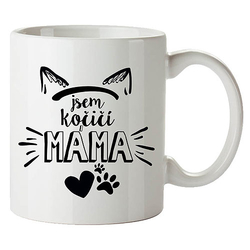 Ceramic mug 350 ml - I'm a cat mom
