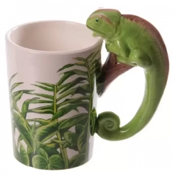 Chameleon ceramic mug