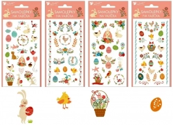 Stickers for gel eggs 19 x 9 cm flowers and animals