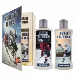 Cosmetic set for a hockey player - shower gel 250 ml and shampoo 250 ml