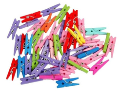 Kolíčky dekoračné Color (40 ks)