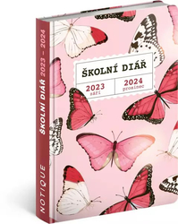 Schultagebuch Schmetterlinge (September 2023 - Dezember 2024), 9,8 × 14,5 cm