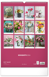 Wandkalender Bouquet 2024, 33 × 46 cm