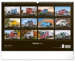 Вантажівки для календаря 2024, 48 × 33 см