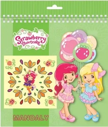 Strawberry mandala coloring book