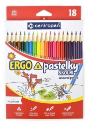 Centropen triangular crayons 18 pcs