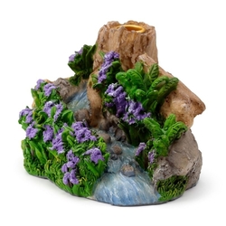Aroma lamp with smoky waterfall Ancient forest - Stream and bells
