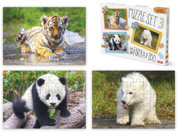 Puzzle -Set 3 - Cubs im Zoo