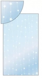 Transparent bag with stars on the line 20x35cm