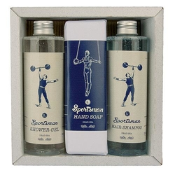 Sportsman cosmetic set - gel 250ml, soap 145g and shampoo 250ml