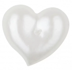 Свічка серце біле ЛАК 8 х 7 см