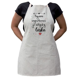 Women's kitchen apron - the secret ingredient