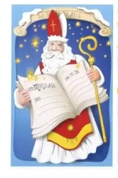 Weihnachtsmann-Tasche mit einem Brief