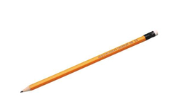 Dřevěná grafitová tužka s gumou - tvrdost HB