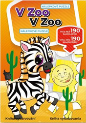 Im Zoo - ein Aufkleber -Puzzle
