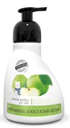 Shower foam - green apple - suitable for children